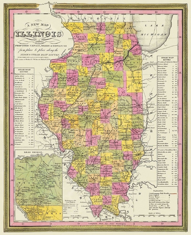 Picture of ILLINOIS - MITCHELL 1846