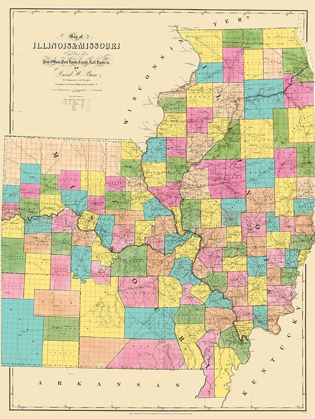 Picture of ILLINOIS, MISSOURI - BURR 1839