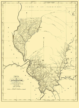 Picture of ILLINOIS - MELISH 1818