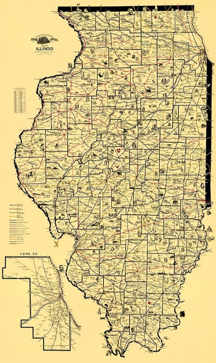 Picture of RAILROAD ROUTES - MCEWEN 1897