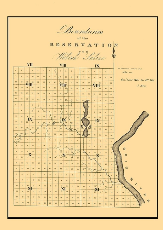 Picture of WABASH SALINE INDIAN RESERVATION, ILLINOIS 1816