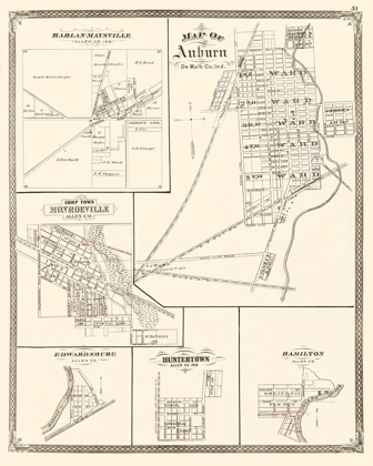 Picture of AUBURN INDIANA LANDOWNER - BASKIN 1876