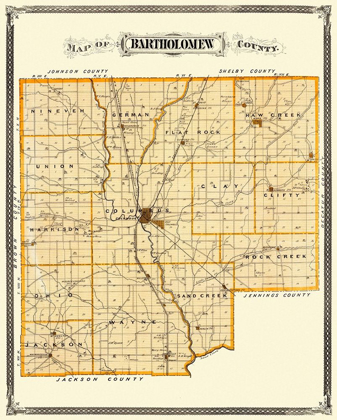 Picture of BARTHOLOMEW INDIANA LANDOWNER - ANDREAS 1876
