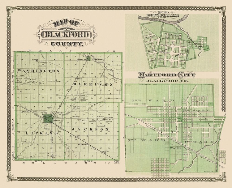 Picture of BLACKFORD INDIANA - ANDREAS 1876