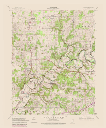 Picture of CRANDALL INDIANA QUAD - USGS 1954