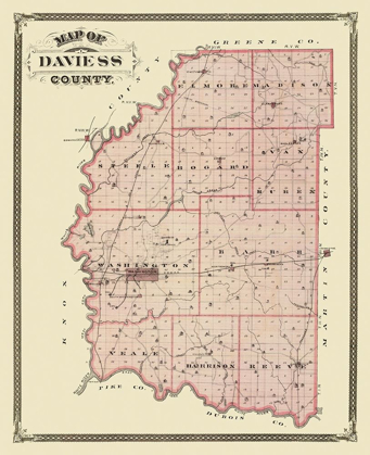 Picture of DAVIESS  WASHINGTON INDIANA - ANDREAS 1876