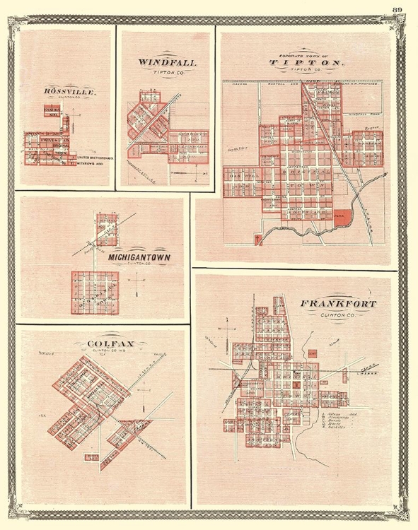 Picture of FRANKFORT, COLFAX, MICHIGANTOWN, TIPTON INDIANA