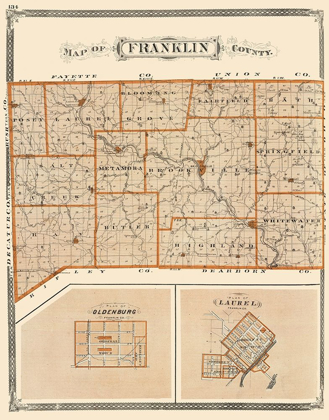 Picture of FRANKLIN INDIANA - BASKIN 1876