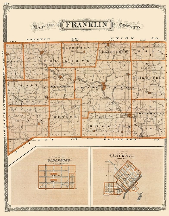 Picture of FRANKLIN INDIANA - BASKIN 1876