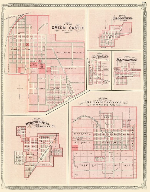 Picture of GREEN CASTLE, BLOOMFIELD, CLOVERDALE INDIANA