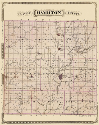 Picture of HAMILTON INDIANA LANDOWNER - ANDREAS 1876