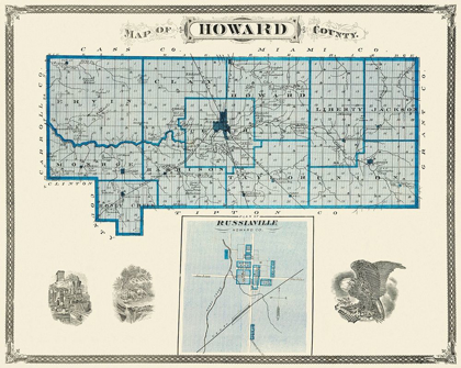 Picture of HOWARD INDIANA LANDOWNER - ANDREAS 1876