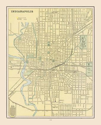 Picture of INDIANAPOLIS  INDIANA - CRAM 1892