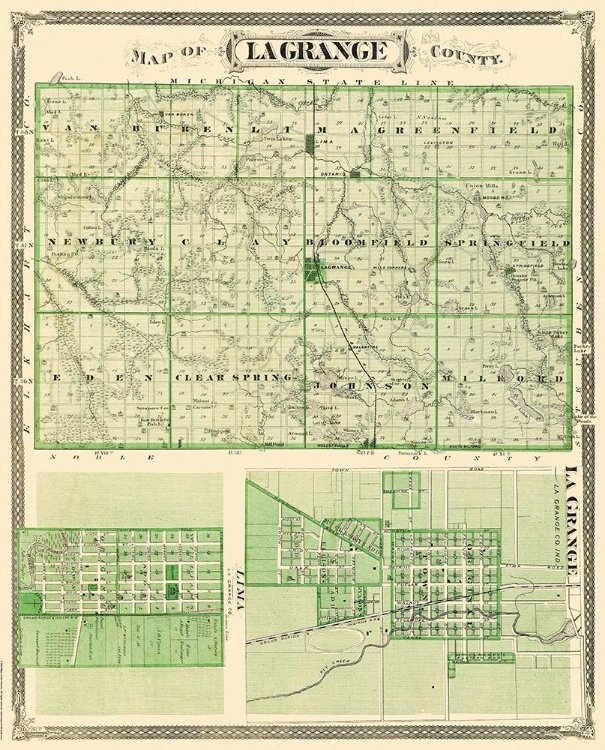 Picture of LAGRANGE INDIANA - ANDREAS 1876