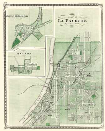 Picture of LA FAYETTE INDIANA - BASKIN 1876