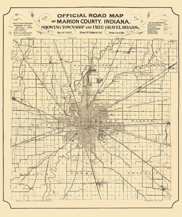 Picture of MARION INDIANA - PALMER 1905