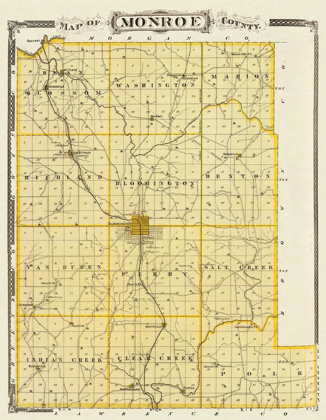 Picture of MONROE INDIANA LANDOWNER - ANDREAS 1876