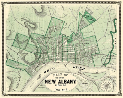 Picture of NEW ALBANY INDIANA - BASKIN 1876