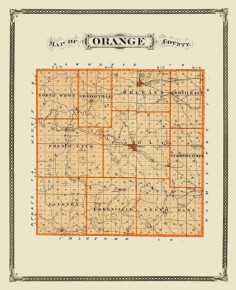 Picture of ORANGE INDIANA LANDOWNER - ANDREAS 1876