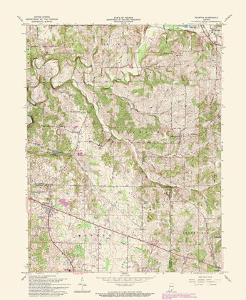 Picture of PALMYRA INDIANA QUAD - USGS 1988