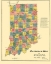 Picture of RAILROAD MAP OF INDIANA - MORRIS 1852