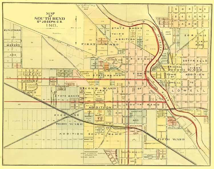 Picture of SOUTH BEND INDIANA - HIGGINS 1875