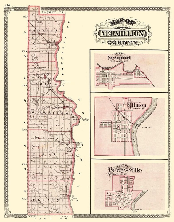 Picture of VERMILLION INDIANA - BASKIN 1876