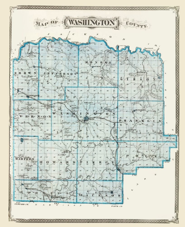 Picture of WASHINGTON INDIANA - BASKIN 1876