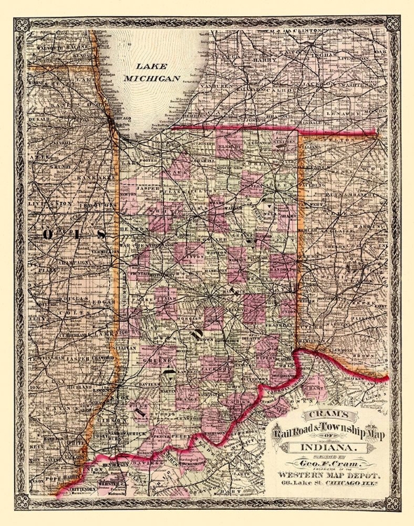 Picture of INDIANA - CRAM 1875