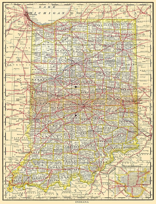 Picture of RAILROAD MAP - 1879