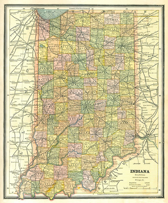 Picture of INDIANA - CRAM 1886