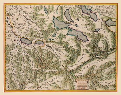 Picture of AARGAU CANTON SWITZERLAND - BLAEU 1630