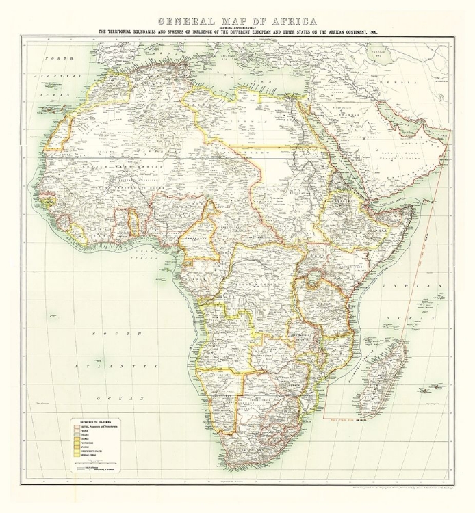 Picture of AFRICA - BARTHOLOMEW 1909