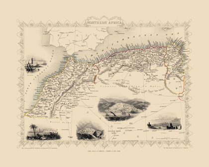 Picture of NORTHERN AFRICA - TALLIS 1851