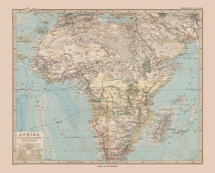 Picture of AFRICA - STIELER  1885