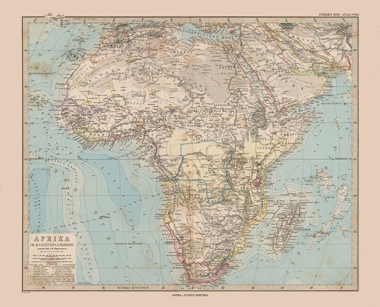 Picture of AFRICA - STIELER  1885