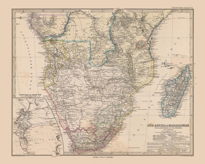 Picture of SOUTH AFRICA MADAGASCAR - STIELER  1885