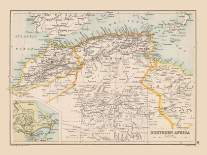 Picture of NORTHERN AFRICA - BARTHOLOMEW 1892
