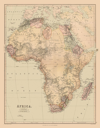 Picture of AFRICA - BARTHOLOMEW 1867