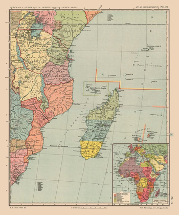 Picture of SOUTHEASTERN AFRICA MADAGASCAR - STREIT 1913
