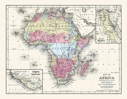 Picture of AFRICA - MITCHELL 1877