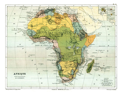 Picture of POLITICAL AFRICA - CORTAMBERT 1880