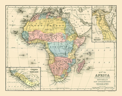Picture of AFRICA - MITCHELL 1869