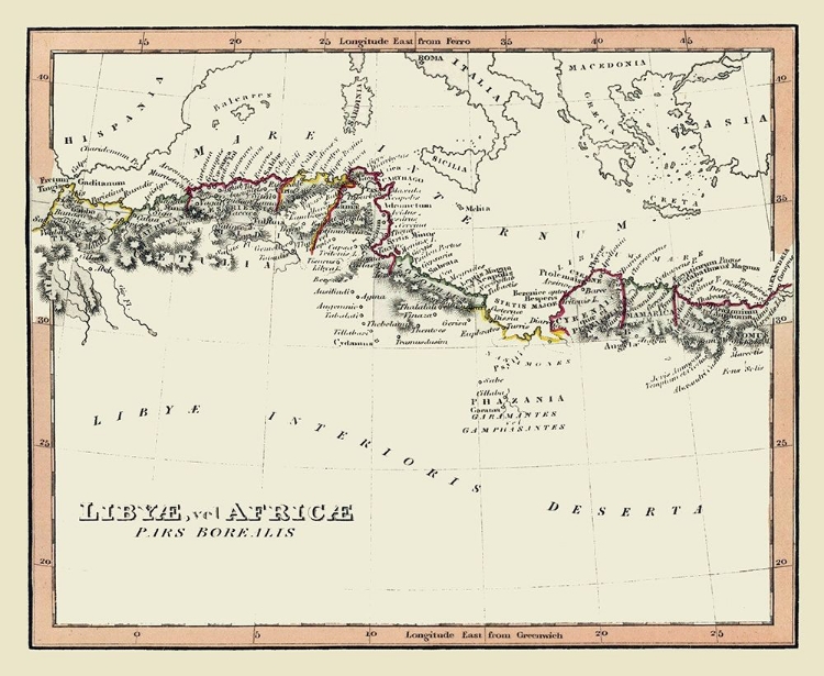 Picture of ANCIENT NORTHERN AFRICA - FENNER 1830