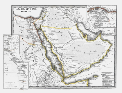 Picture of ARABIA ETHIOPIA EGYPT - SPRUNER 1865