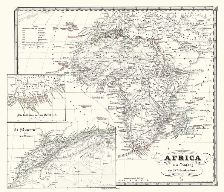 Picture of AFRICA 15TH CENTURY - SPRUNER 1855