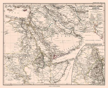 Picture of NORTH AFRICA ARABIA - STEILERS 1881