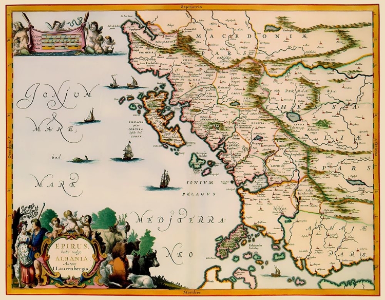 Picture of ALBANIA GREECE - JANSSON 1654