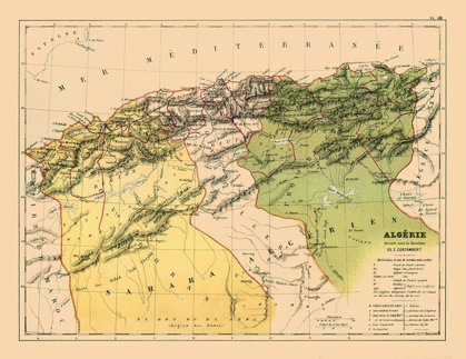 Picture of ALGERIA AFRICA - CORTAMBERT 1880