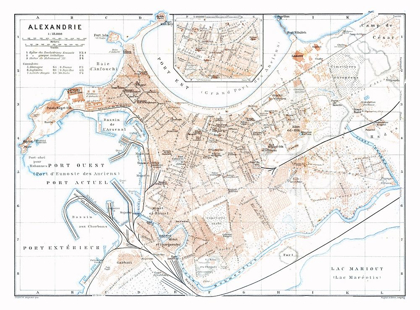 Picture of ALEXANDRIA EGYPT - BAEDEKER 1913